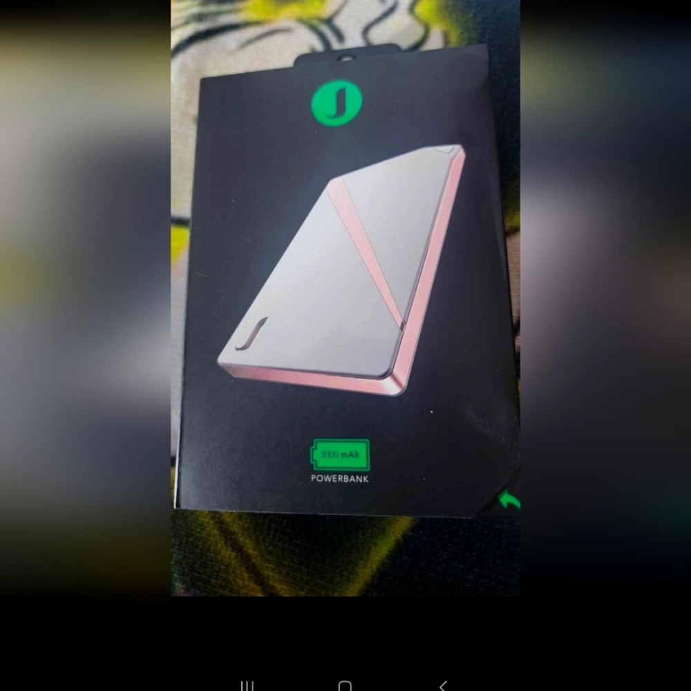 Pink and Silver Power Bank